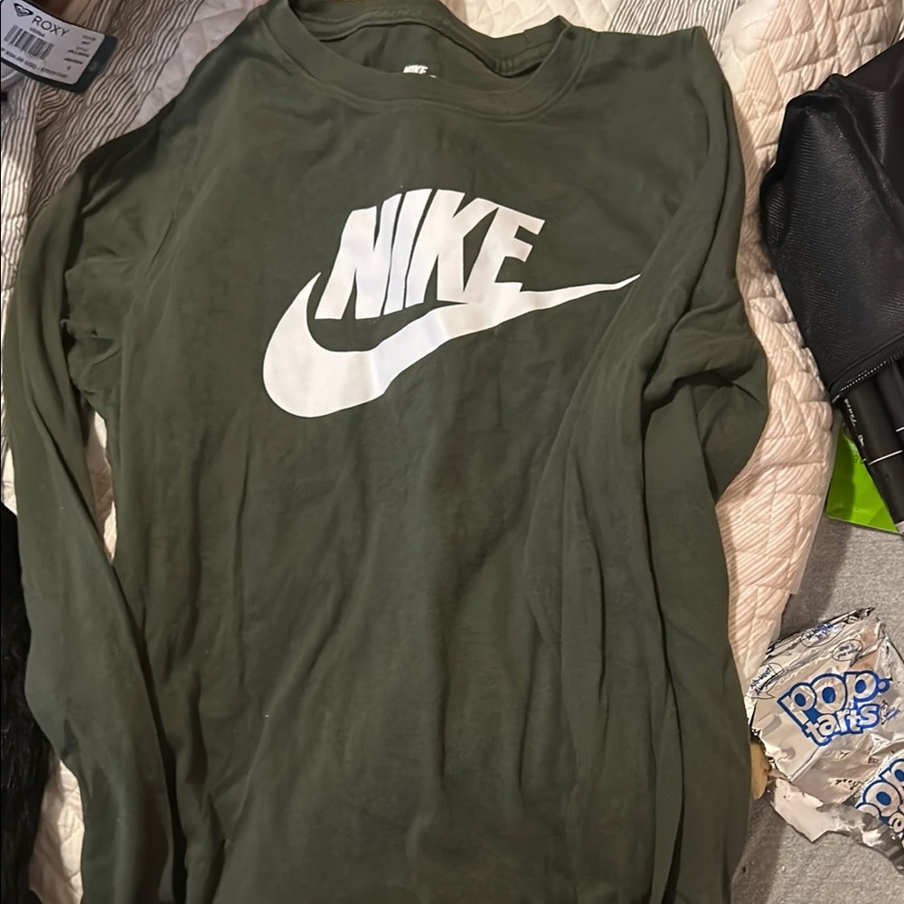 Nike Olive Long Sleeve Tee